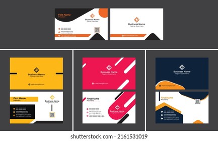 Plantilla de diseño de tarjetas de visita creativa