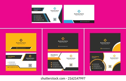 Plantilla de diseño de tarjetas de visita creativa