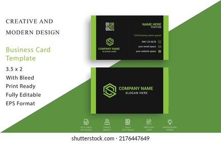 Tarjeta de visita creativa y profesional