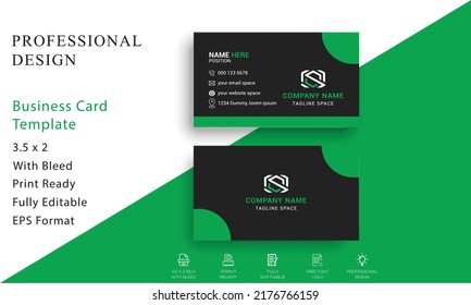 Plantilla de diseño de tarjeta profesional