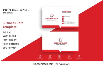 Creative Business Card Design, Card Design Template, Photos and Vector Standard Template
