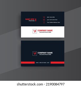 Plantilla de diseño de tarjetas de visita creativa y moderna