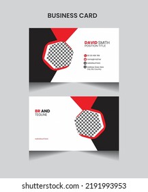 Plantilla de diseño de tarjetas de visita creativa