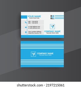 Plantilla de diseño de tarjetas de visita creativa y moderna
