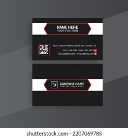 Plantilla de diseño profesional y moderno de tarjetas de visita