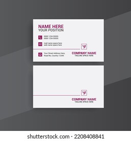 Creative Business Card Design, Card Template Design, Photos and Vector Standard Template
