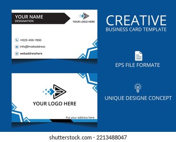 Plantilla de diseño de tarjetas de visita creativa