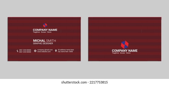 Plantilla de diseño de tarjetas de visita creativa 