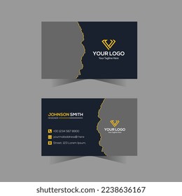 Plantilla de diseño de tarjetas de visita creativa