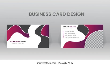 Creative business card design template 