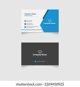 Plantilla de diseño de tarjetas de visita creativa 