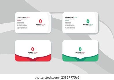 Plantilla de diseño de tarjetas de visita creativa