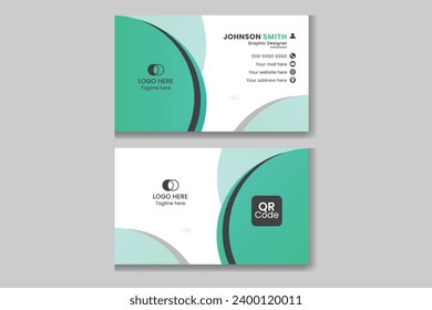 Creative business card design template, ready for print.