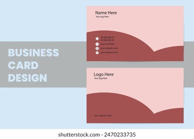 Creative business card design template.