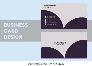 Creative business card design template.