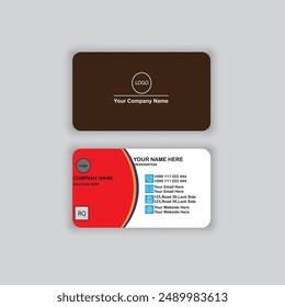 Plantilla de diseño de tarjeta de visita creativa