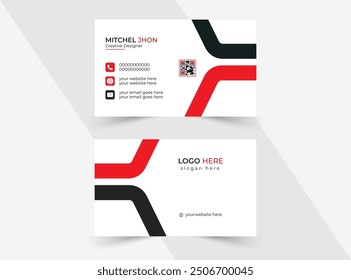 Plantilla creativa del diseño de la tarjeta de visita, disposición moderna para la oficina, Vector del diseño