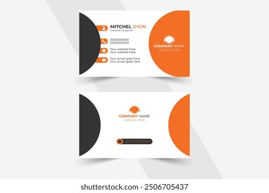 Plantilla creativa del diseño de la tarjeta de visita, disposición moderna para la oficina, Vector del diseño