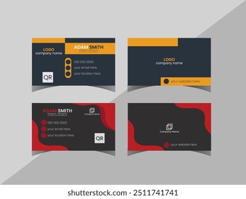 Plantilla de diseño de tarjeta de visita creativa