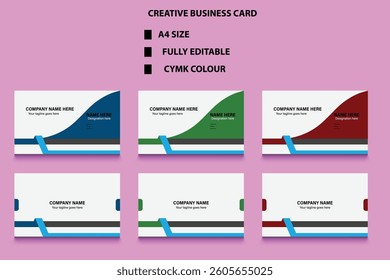 creative business card design template
