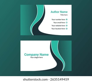 Creative business card design template 