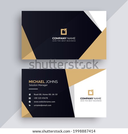 Creative business card design template