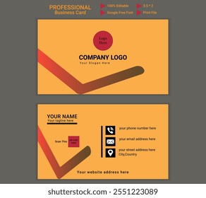 Creative business card design useful for personal and official section.