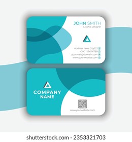 Diseño creativo de tarjetas de visita, vector, plantilla