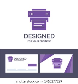 Creative Business Card and Logo template Printer, Print, Printing, Education Vector Illustration