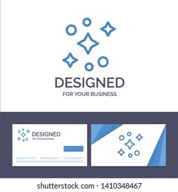 Creative Business Card and Logo template Galaxy, Space, Stars Vector Illustration