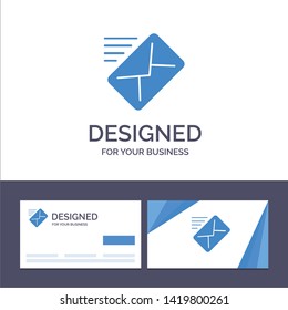 Creative Business Card and Logo template Email, Mail, Message, Sent Vector Illustration