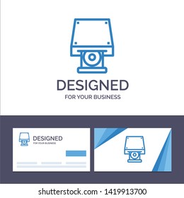 Creative Business Card and Logo template Dvd, CDROM, Data Storage, Disk, Rom Vector Illustration