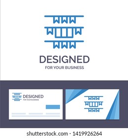 Creative Business Card and Logo template Banner, Flag, Garland, Ireland, Irish Vector Illustration