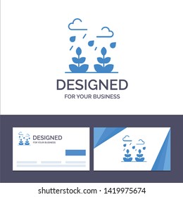 Creative Business Card and Logo template Environment, Growth, Leaf, Life Vector Illustration