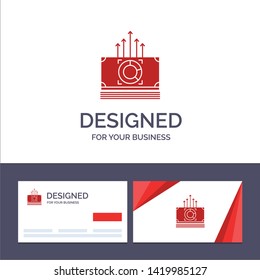 Creative Business Card and Logo template Money, Bundle, Bucks, Transfer Vector Illustration