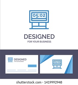 Creative Business Card and Logo template Board, Game, Score, Scoreboard Vector Illustration