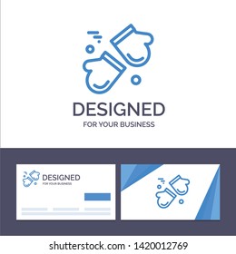 Creative Business Card and Logo template Alpine, Arctic, Canada, Gloves, Scandinavia Vector Illustration