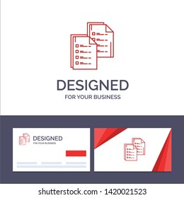 Creative Business Card and Logo template Document, Analytics, Data, Copy, Paper, Resume Vector Illustration
