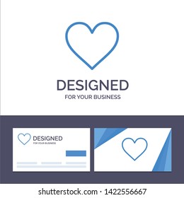 Creative Business Card and Logo template Love, Instagram, Interface, Like Vector Illustration