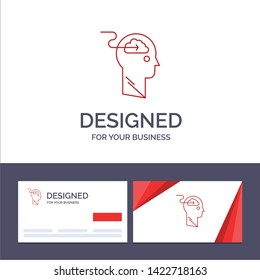 Creative Business Card and Logo template Cloud, Update, Download, Upload, User Vector Illustration