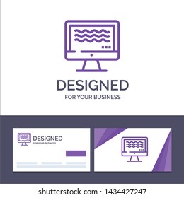Creative Business Card and Logo template Live, Streaming, Live Streaming, Digital Vector Illustration