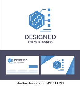 Creative Business Card and Logo template Bacteria, Biochemical, Examination, Form, Life Vector Illustration