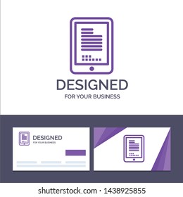 Creative Business Card and Logo template Mobile, Coding, Hardware, Cell Vector Illustration