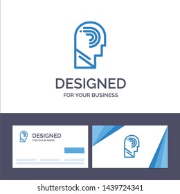 Creative Business Card and Logo template Access, Human, Manipulate, Mind, Switch Vector Illustration