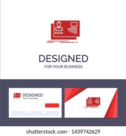 Creative Business Card and Logo template Id, User, Identity, Card, Invitation Vector Illustration