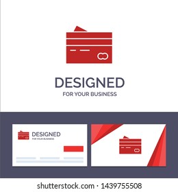 Creative Business Card and Logo template Credit card, Banking, Card, Cards, Credit, Finance, Money, Shopping Vector Illustration