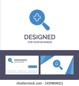Creative Business Card and Logo template Expanded, Search, Plus Vector Illustration