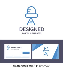 Creative Business Card and Logo template Diode, Led, Light Vector Illustration