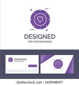 Creative Business Card and Logo template Love, Signal, Valentine, Wedding Vector Illustration