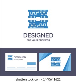 Creative Business Card and Logo template Cards, Component, Computer Vector Illustration